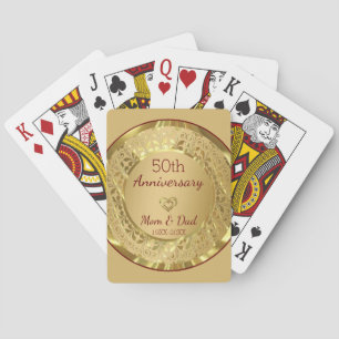 Golden Damask Playing Cards