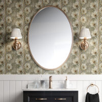 Golden Dandelions on Soft Taupe