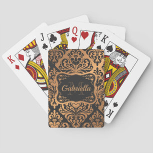 Golden Dasmask Pattern Playing Cards