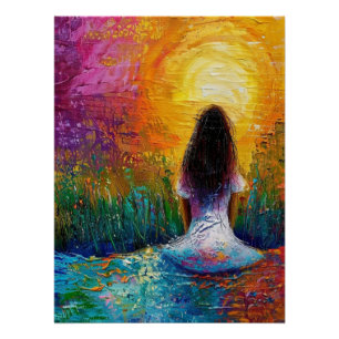 Golden Dawn Embracing Her Soul Poster