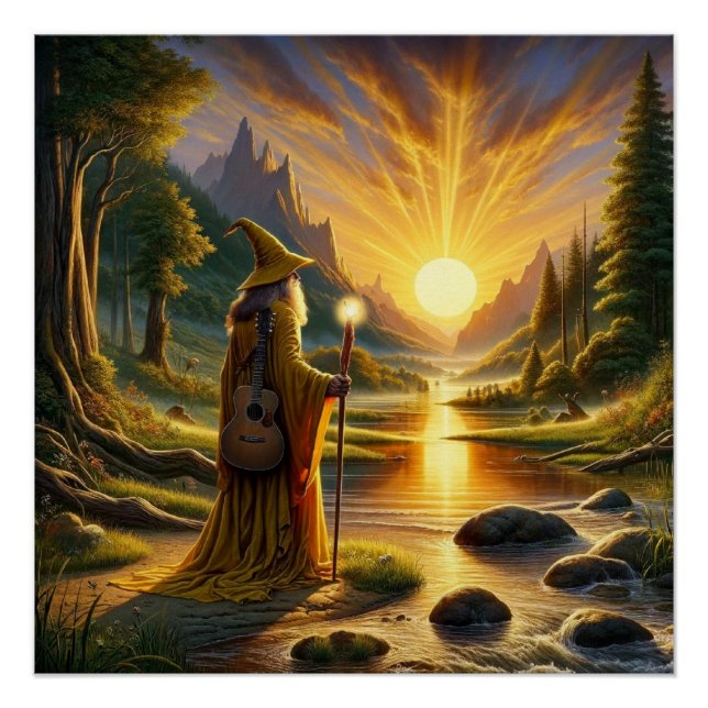 Golden Dawn Wizard Poster (Front)