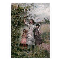 "Golden Days" Vintage Book Illustration