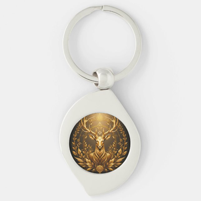 Golden Deer Emblem Key Ring (Front)