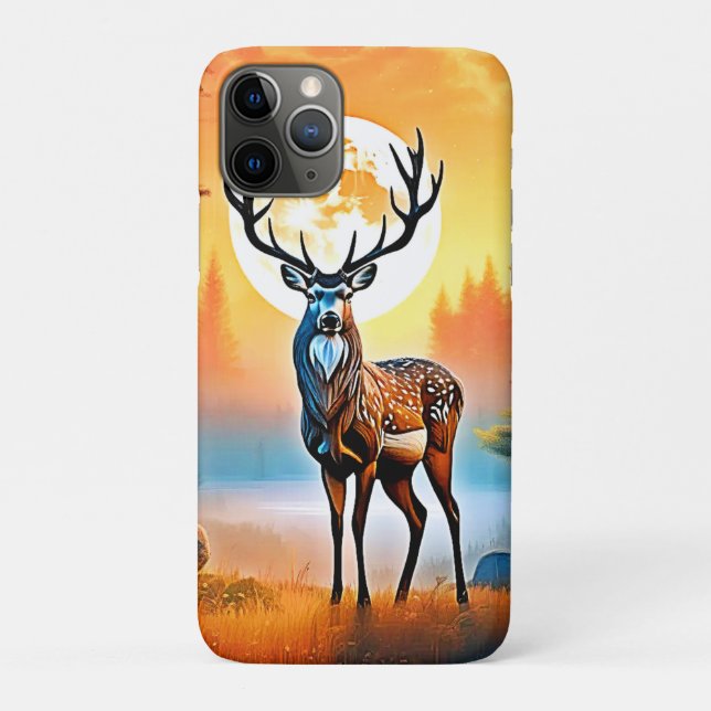 Golden Deer Twilight Peak Case-Mate iPhone Case (Back)