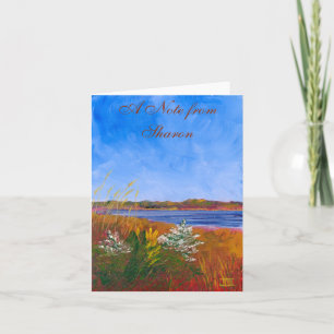 Golden Delaware River Note Card