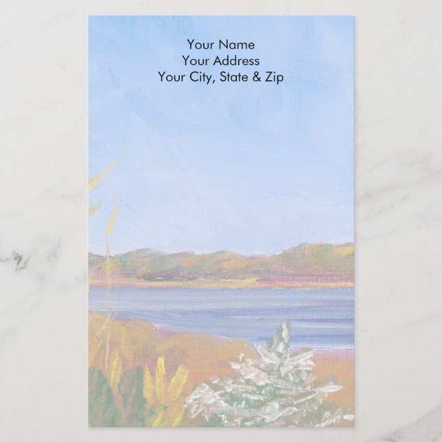 Golden Delaware River Stationery (Front)