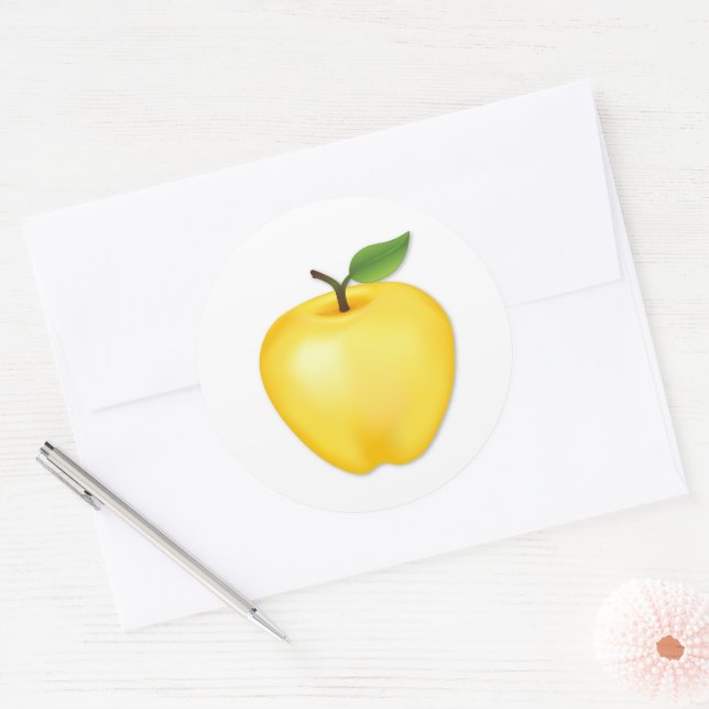 Golden Delicious Apple Sticker (Envelope)