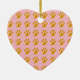 Golden Delicious Cute little paws Ceramic Ornament