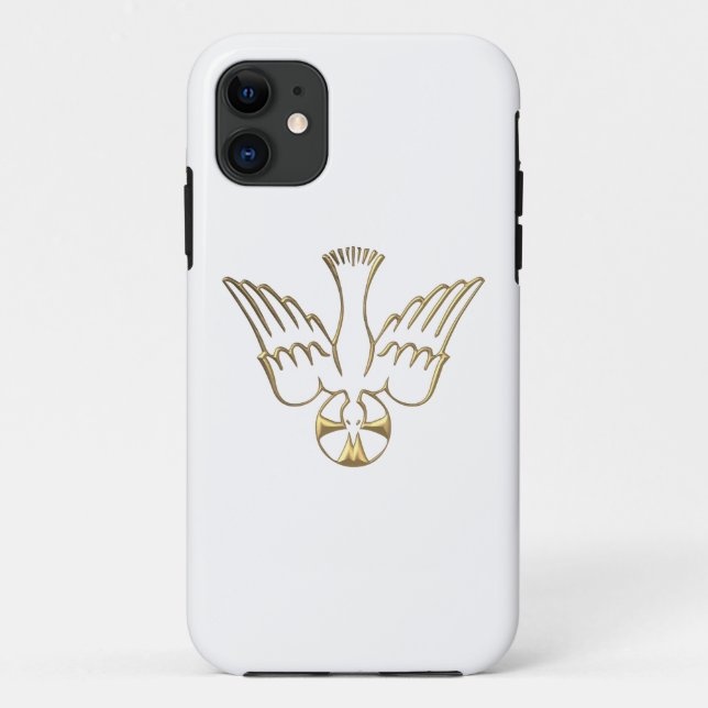 Golden Descent of The Holy Spirit Symbol Case-Mate iPhone Case (Back)