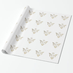 Golden Descent of The Holy Spirit Wrapping Paper