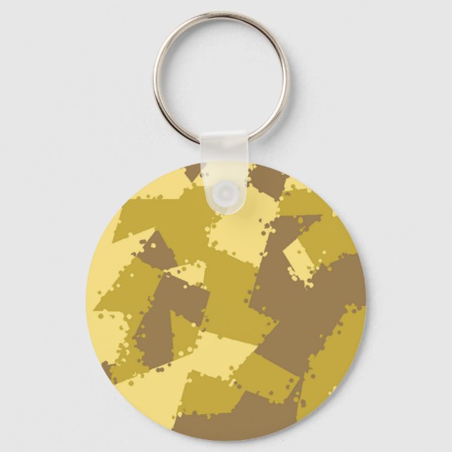 Golden Desert Camo Key Ring (Front)