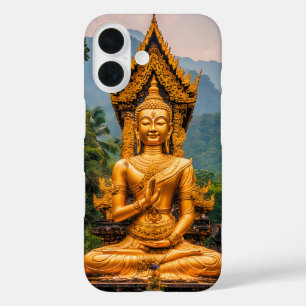 Golden Dhamma in the Northern Hills iPhone 16 Case