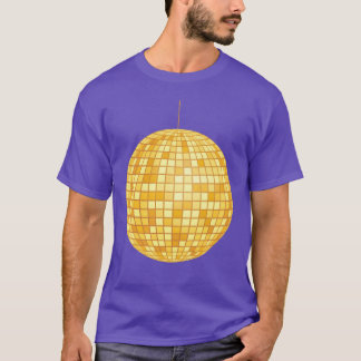 Golden Disco Ball Mirror Ball Retro 70s 80s family T-Shirt