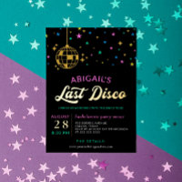 Golden Disco Ball Stars Bachelorette Last Disco