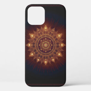 Golden Diwali Mandala – Light Within and Around iPhone 12 Case