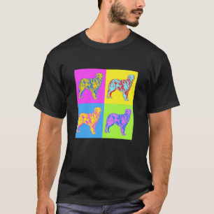 Golden Dog Retriever Pop Art Victorian Style T-Shirt