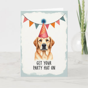 Golden Dog Sweet Birthday Card