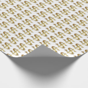 Golden Dollar Sign Wrapping Paper