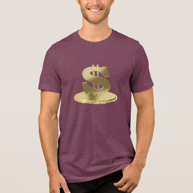 Golden dollar Tri-Blend shirt (Front)