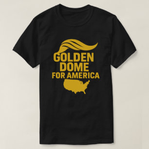 Golden Dome For America: Hair Shield USA" Satirica T-Shirt