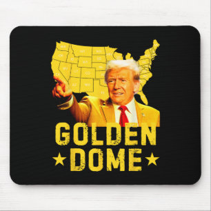 Golden Dome Trump Great American Map Patriotic 4th Mouse Pad