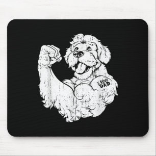 Golden Doodle Biceps Tattoo Dog Breed - Pet I Love Mouse Pad
