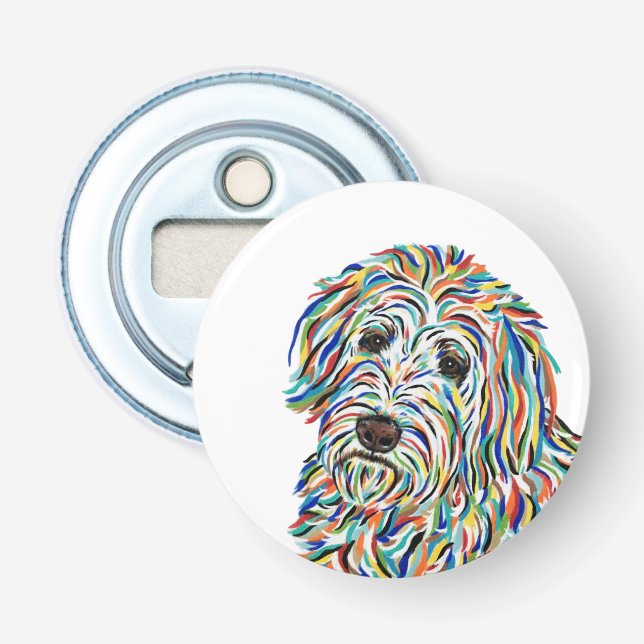 Golden Doodle Bottle Opener (Front)