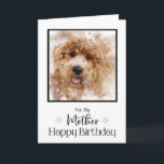 Golden Doodle Cavapoo Happy Birthday Mother Card<br><div class="desc">This beautiful doodle face will make your mother's birthday so much more special.</div>