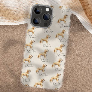 Golden Doodle Dog Illustration iPhone 16 Pro Max Case