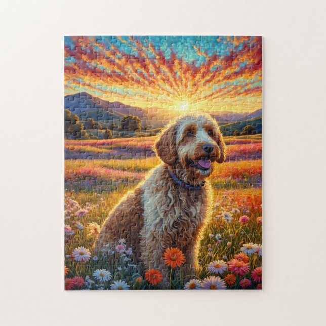 Golden Doodle dog Jigsaw Puzzle (Vertical)