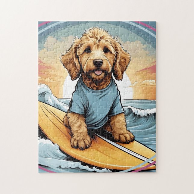 Golden Doodle dog Jigsaw Puzzle (Vertical)