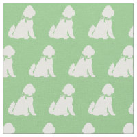 Golden Doodle Dog Silhouette Pet Aussie Sage Green