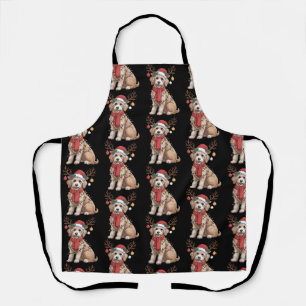 Golden Doodle Gorgeous Reindeer Christmas Tree Apron