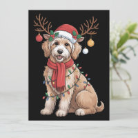 Golden Doodle Gorgeous Reindeer Christmas Tree