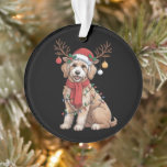 Golden Doodle Gorgeous Reindeer Christmas Tree  Ornament<br><div class="desc">Golden Doodle Gorgeous Reindeer Christmas Tree Light Xmas</div>