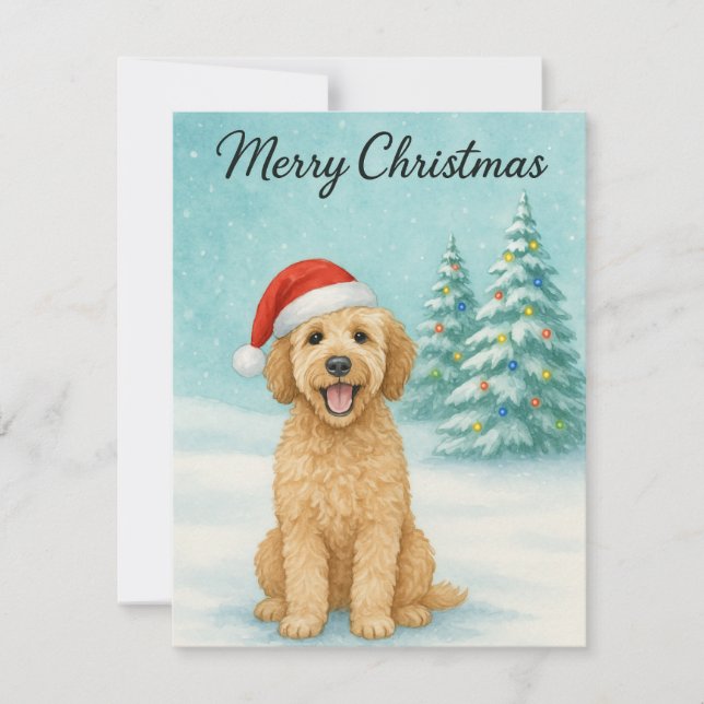 Golden Doodle Holiday Card (Front)
