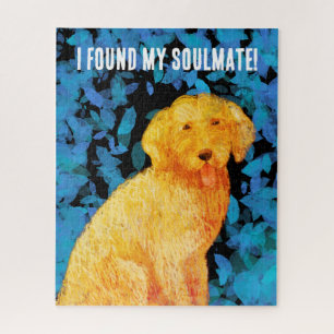 Golden doodle, my soulmate! jigsaw puzzle