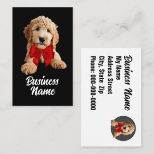 Golden Doodle Puppy Business Card