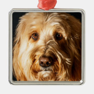 Golden doodle Puppy Dog Metal Ornament