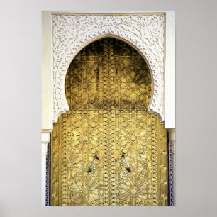 Golden Door and an Arch Way, Morocco Poster