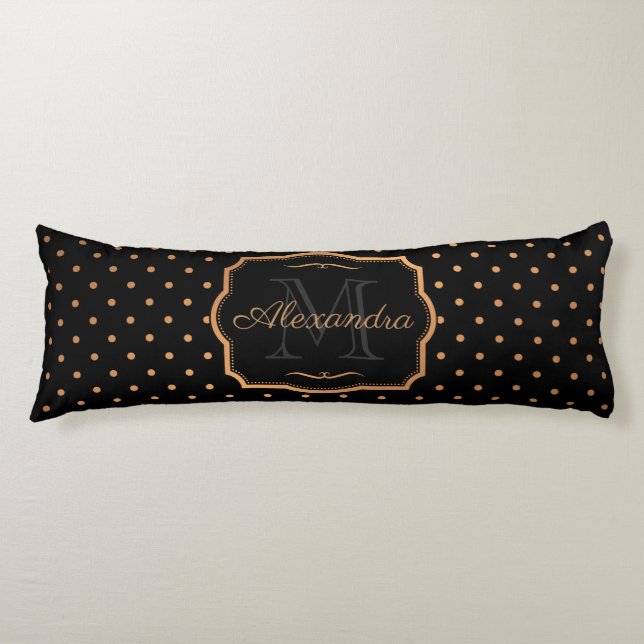 Golden Dots Body Cushion (Front)