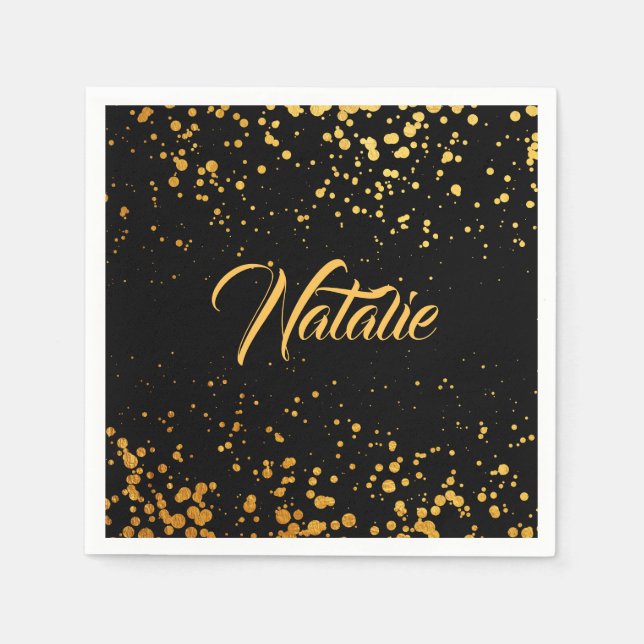 Golden Dots Napkin (Front)