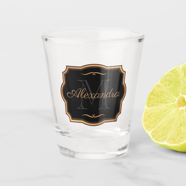 Golden Dots Shot Glass (Front)