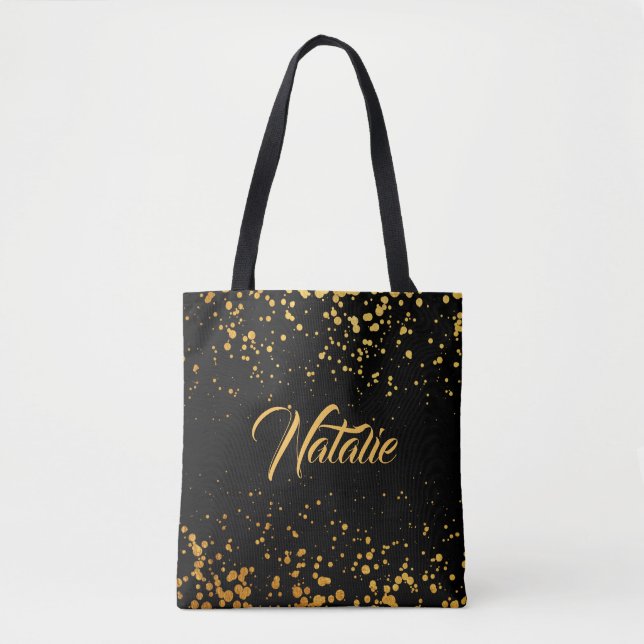 Golden Dots Tote Bag (Front)