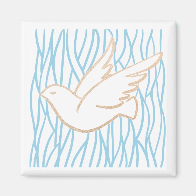 Golden Dove -  Holy Spirit Magnet (Front)