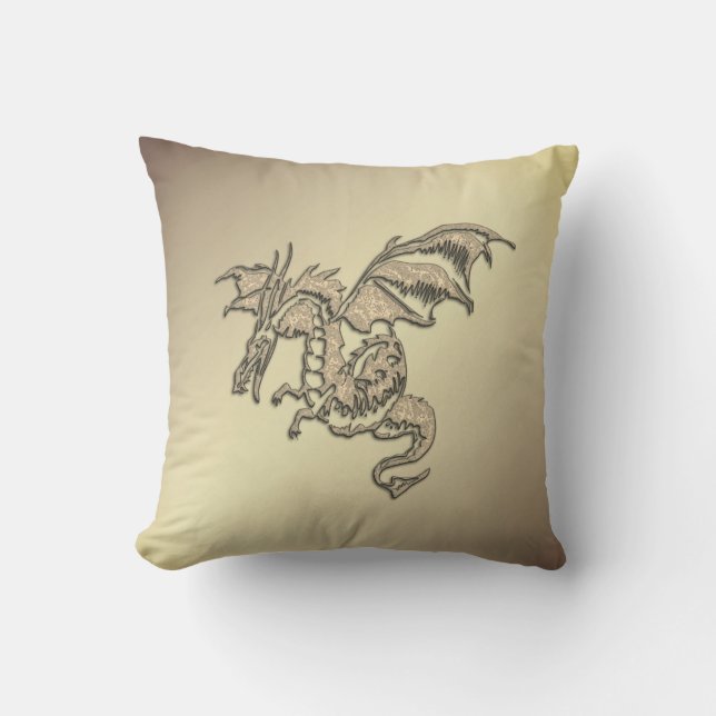 Golden Dragon Cushion (Front)