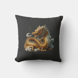 golden dragon cushion