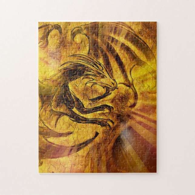 Golden Dragon Jigsaw Puzzle (Vertical)