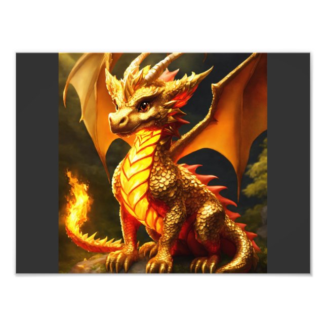 "Golden Dragon Majesty - Photo Enlargement" (Front)
