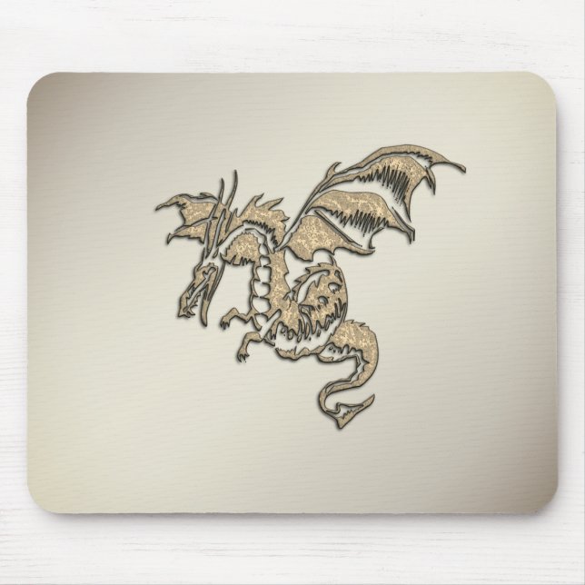 Golden Dragon Mouse Pad (Front)